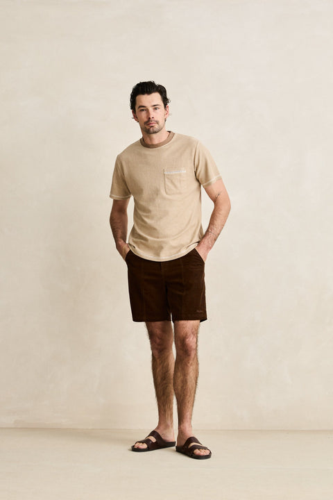 RYHTHM Haight Cord Short Chocolate