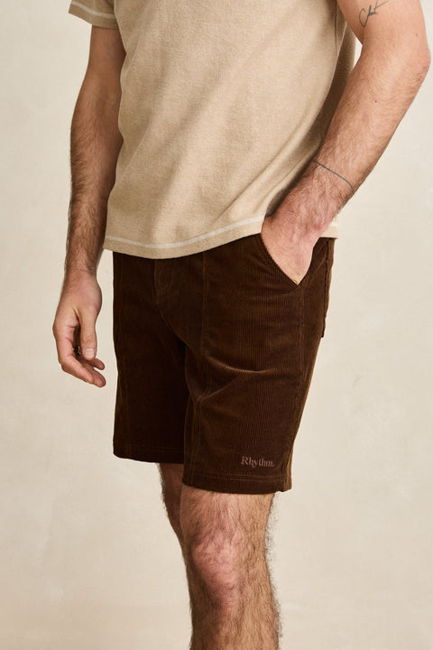 RYHTHM Haight Cord Short Chocolate