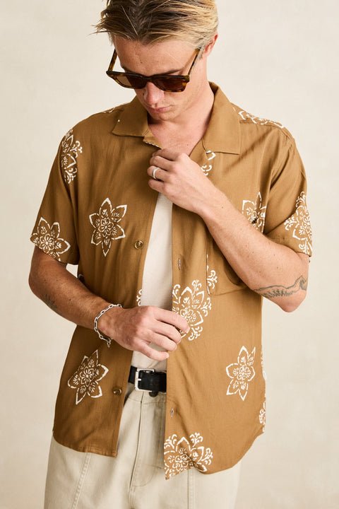 RHYTHM Doily Ss Shirt Oak