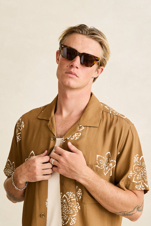 RHYTHM Doily Ss Shirt Oak