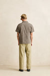 RHYTHM Texture Stripe Ss Shirt Natural
