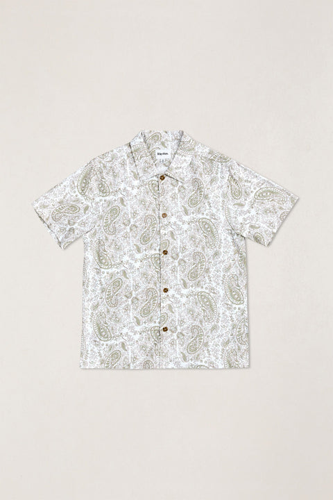 RHYTHM - Tally Paisley Ss Shirt Natural