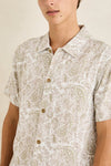 RHYTHM - Tally Paisley Ss Shirt Natural