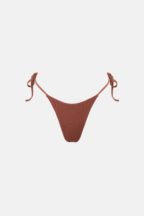 RHYTHM Tidewave Tie Side Hi Cut Pant Cinnamon