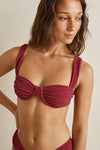RHYTHM - Tidewave Soft Strap Balconette Top Berry