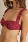 RHYTHM - Tidewave Soft Strap Balconette Top Berry