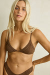 RHYTHM Reef Bralette Top Chocolate