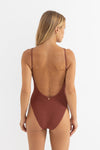 RHYTHM Tidewave Minimal One Piece Cinnamon