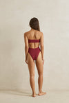 RHYTHM - Tidewave Strapless One Piece Berry