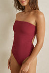 RHYTHM - Tidewave Strapless One Piece Berry