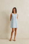RHYTHM - Riley Denim Mini Dress Light Wash