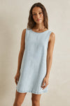 RHYTHM - Riley Denim Mini Dress Light Wash