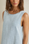 RHYTHM - Riley Denim Mini Dress Light Wash
