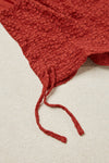 RHYTHM Gigi Lace Tie Side Top Red
