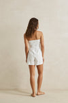 RHYTHM - Perry Strapless Playsuit White