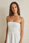 RHYTHM - Perry Strapless Playsuit White
