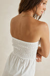 RHYTHM - Perry Strapless Playsuit White