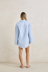 RHYTHM Overswim Stripe Shirt Blue