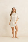 RHYTHM Fisherman Boyfriend Knit Tee Natural