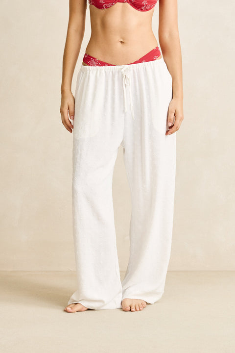 RHYTHM Leni Beach Pant White