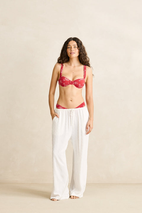 RHYTHM Leni Beach Pant White