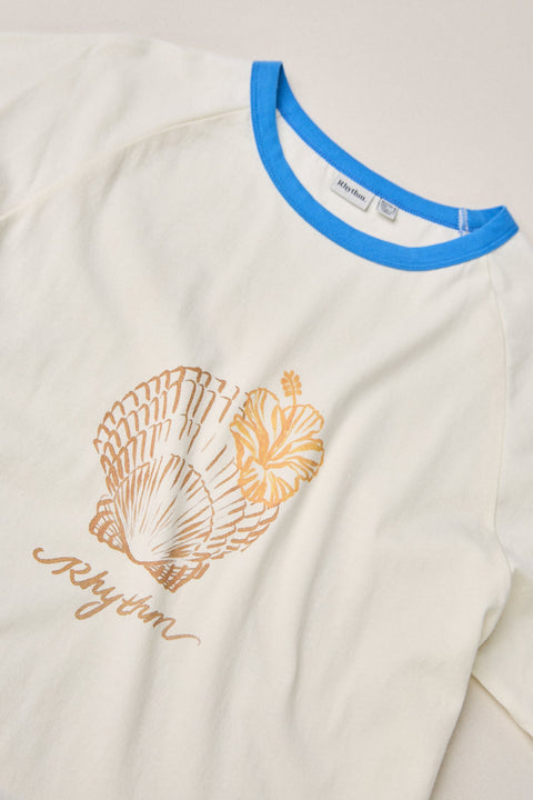 RHYTHM - Sunrise Seashell Ringer Tee