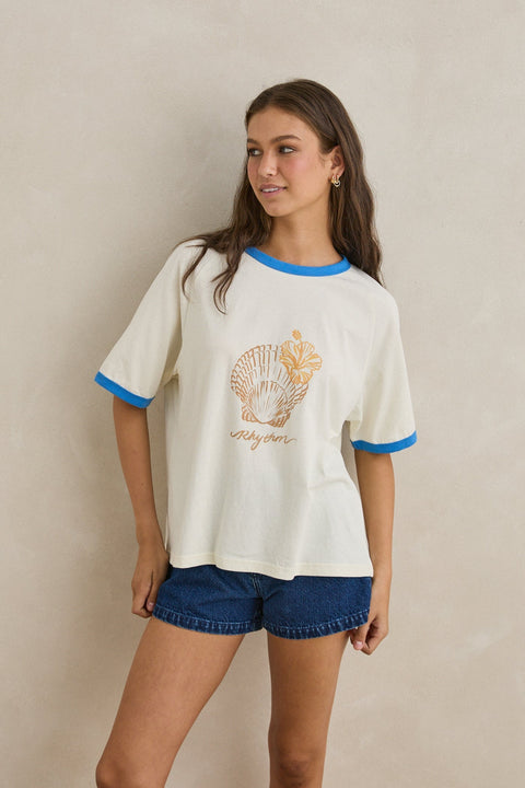 RHYTHM - Sunrise Seashell Ringer Tee