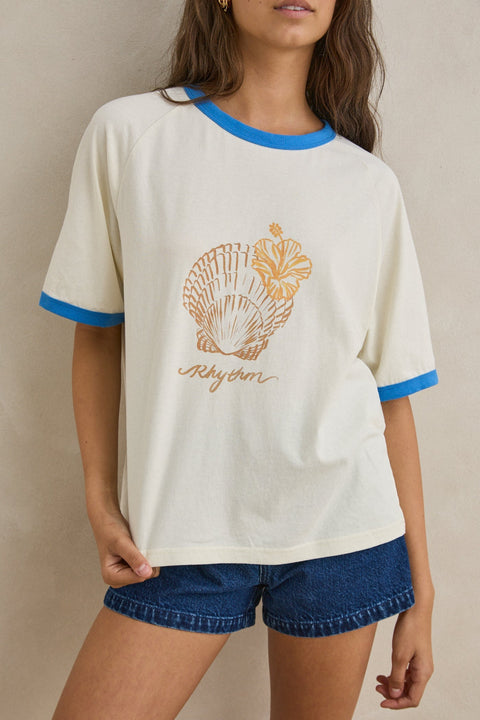 RHYTHM - Sunrise Seashell Ringer Tee