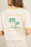 RHYTHM Sunset Palm Ringer Tee