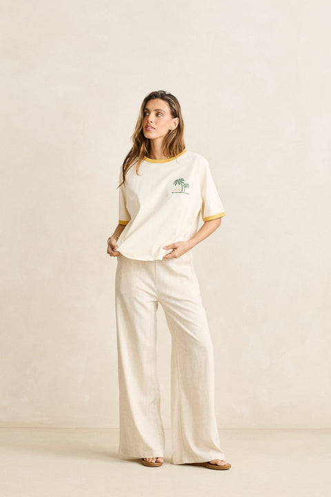 RHYTHM Sunset Palm Ringer Tee