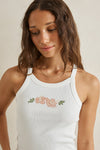 RHYTHM Koko Tank White