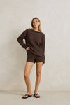 RHYTHM Lula Knit Short Taupe