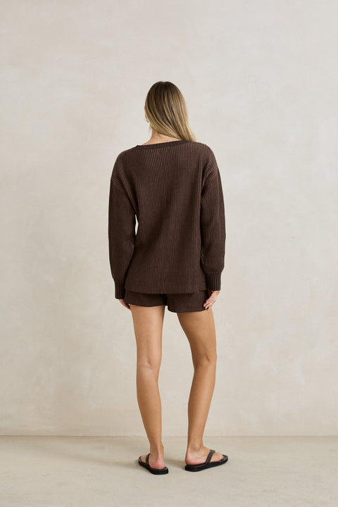 RHYTHM Lula Knit Short Taupe