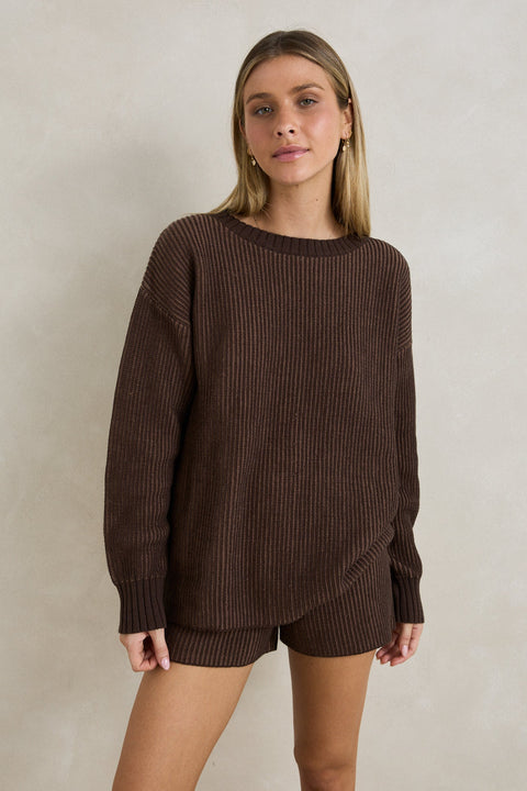 RHYTHM Lula Knit Short Taupe