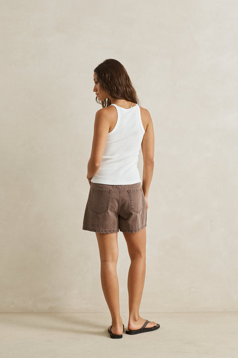 RHYTHM - Staple Denim Short Chocolate