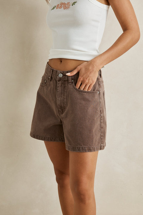 RHYTHM - Staple Denim Short Chocolate