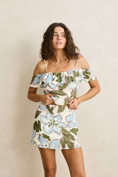 RHYTHM Gigi Skirt Blue