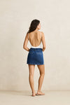 RHYTHM Contrast Denim Skirt