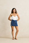 RHYTHM Contrast Denim Skirt