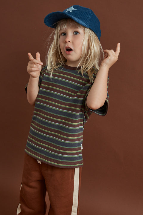RHYTHM - Kids Adventure Stripe Ss T-Shirt Multi