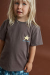 RHYTHM - Kids Superstar Ss T-Shirt Vintage Black