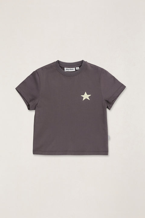 RHYTHM - Kids Superstar Ss T-Shirt Vintage Black