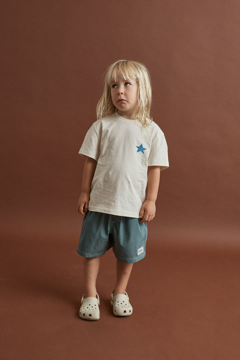 RHYTHM - Kids Superstar Ss T-Shirt Natural