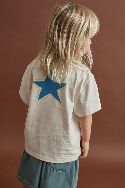 RHYTHM - Kids Superstar Ss T-Shirt Natural