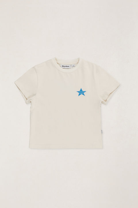 RHYTHM - Kids Superstar Ss T-Shirt Natural