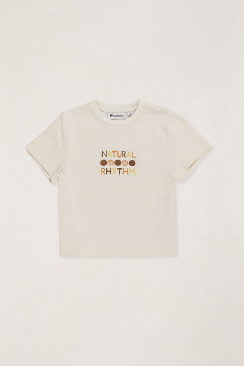 RHYTHM - Kids Natural Rhythm Ss T-Shirt Natural