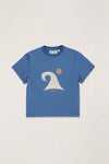 RHYTHM - Kids Waves Ss T-Shirt Vintage Blue