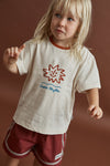 RHYTHM - Kids Cosmic Rhythm Ss T-Shirt Natural