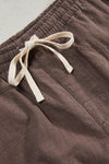 RHYTHM Textured Linen Jam Chocolate