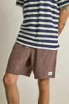 RHYTHM Textured Linen Jam Chocolate